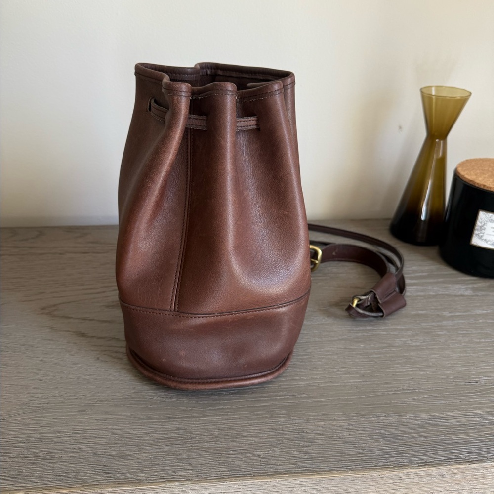 Coach Brown Leather Bucket Bag